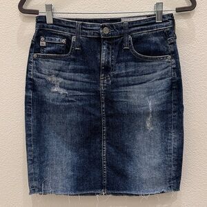 AG Adriano Goldschmied "The Erin" Pencil Denim Skirt Women's Size 26R